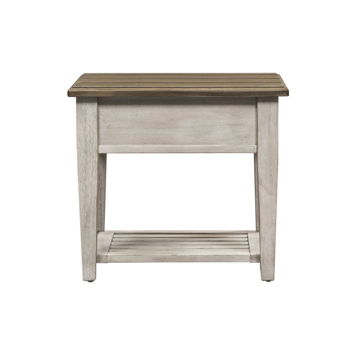 Heartland Drawer End Table in Antique White image