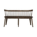 Midland Falls Spindle Back Bench in Rustic Brown image