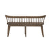 Midland Falls Spindle Back Bench in Rustic Brown image