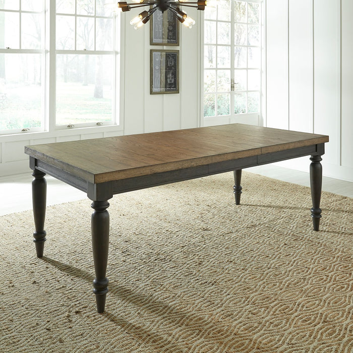 Harvest Home Rectangular Leg Dining Table in Chalkboard image