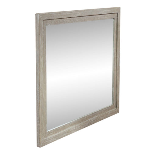 Belmar Mirror in Washed Taupe and Silver Champagne - homePLUS (Binghamton, NY)
