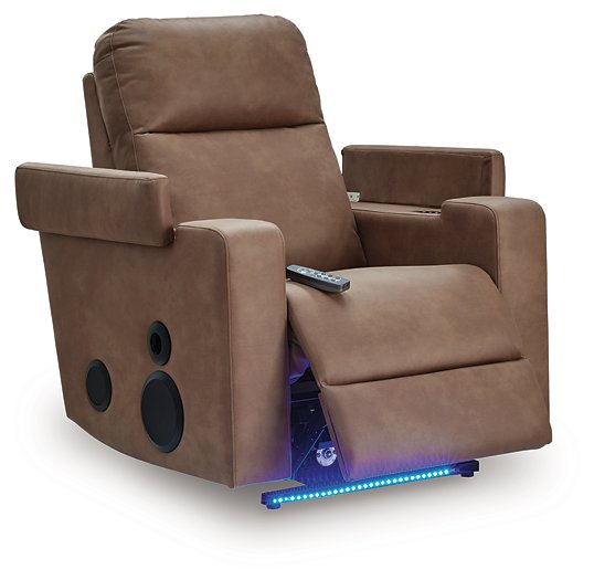 Lorrenton Power Glider Recliner with Audio System - homePLUS (Binghamton, NY)