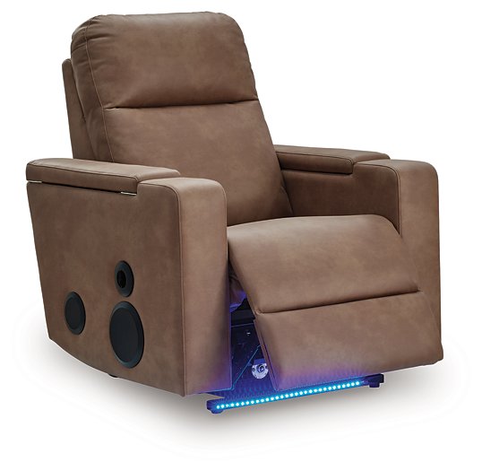 Lorrenton Power Glider Recliner with Audio System - homePLUS (Binghamton, NY)