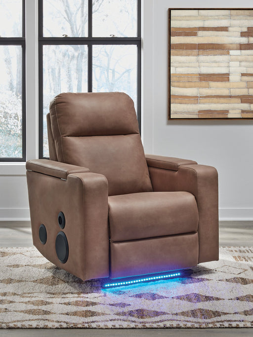 Lorrenton Power Glider Recliner with Audio System - homePLUS (Binghamton, NY)