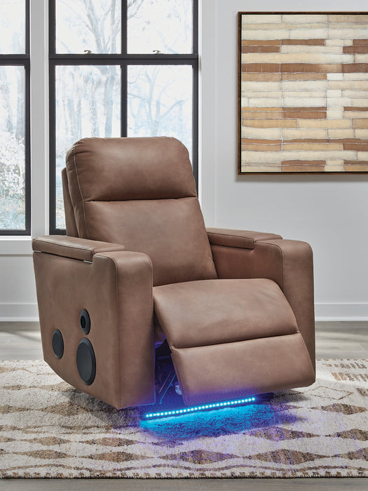 Lorrenton Power Glider Recliner with Audio System - homePLUS (Binghamton, NY)