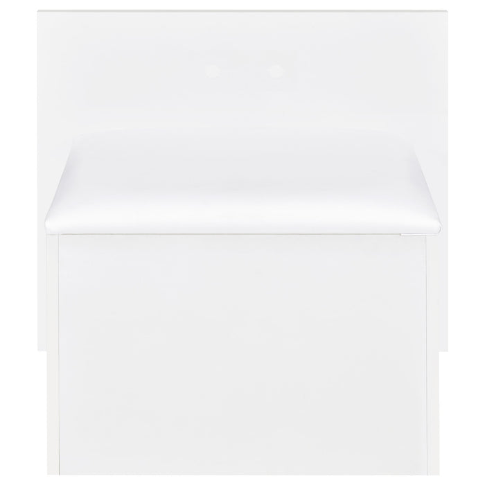 Flora 2-drawer Vanity Set with LED Mirror High Gloss