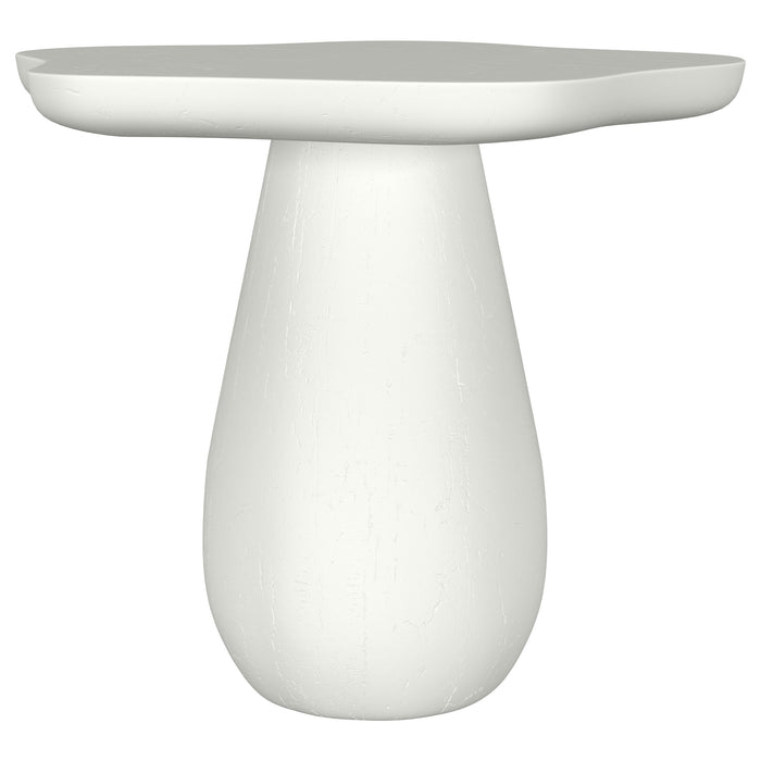Perth 17-inch Side Table with Cloud-Shaped Top Off White - homePLUS (Binghamton, NY)
