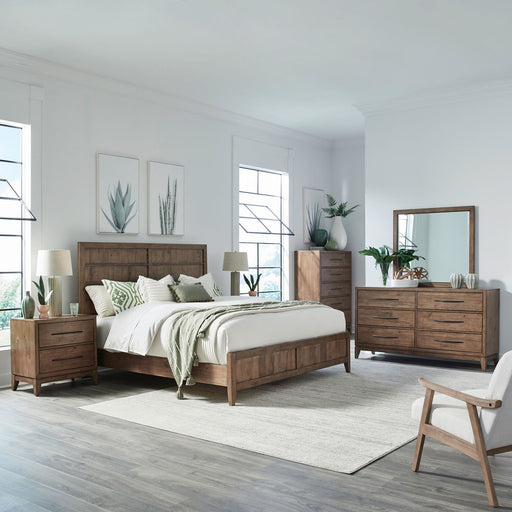 Shaker Lakes Queen Panel Bed, Dresser & Mirror, Chest, Night Stand image