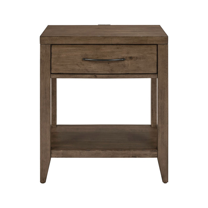 Shaker Lakes Open Nightstand w/ Charging Station image