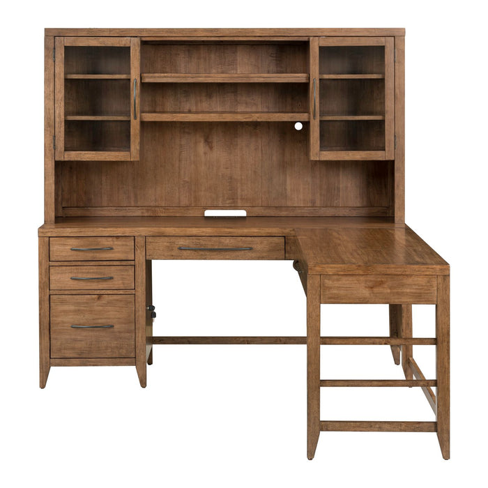 Shaker Lakes Opt L Shaped Desk Set - homePLUS (Binghamton, NY)