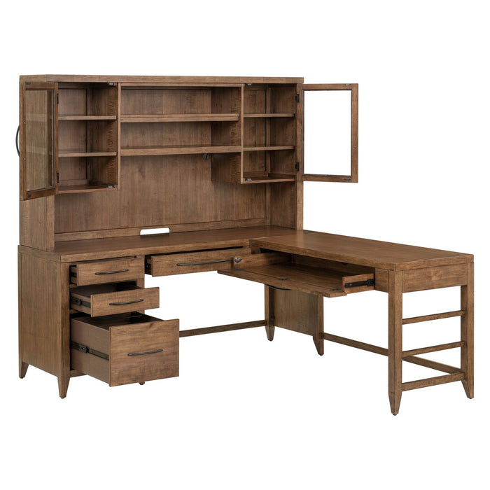 Shaker Lakes Opt L Shaped Desk Set - homePLUS (Binghamton, NY)