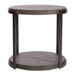 Modern View Round End Table in Gray image