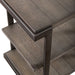 Modern View Tiered End Table in Gray - homePLUS (Binghamton, NY)