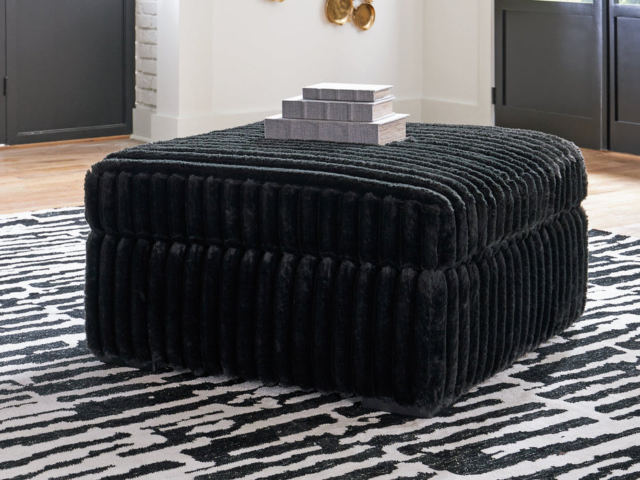 Midnight-Madness Oversized Accent Ottoman - homePLUS (Binghamton, NY)