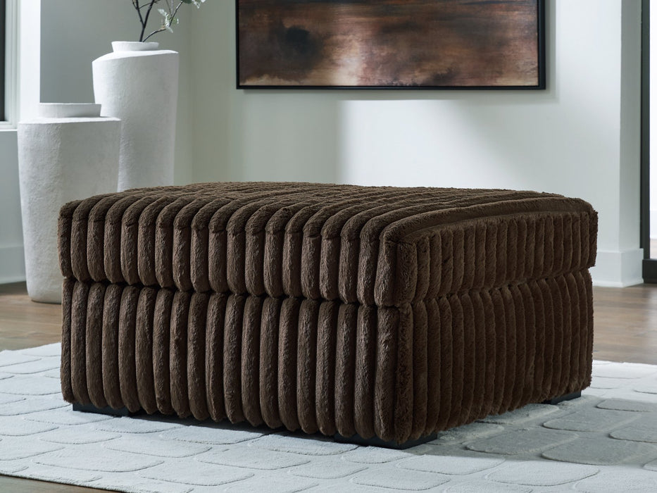 Midnight-Madness Oversized Accent Ottoman - homePLUS (Binghamton, NY)