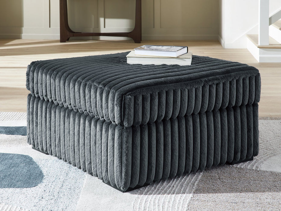 Midnight-Madness Oversized Accent Ottoman - homePLUS (Binghamton, NY)