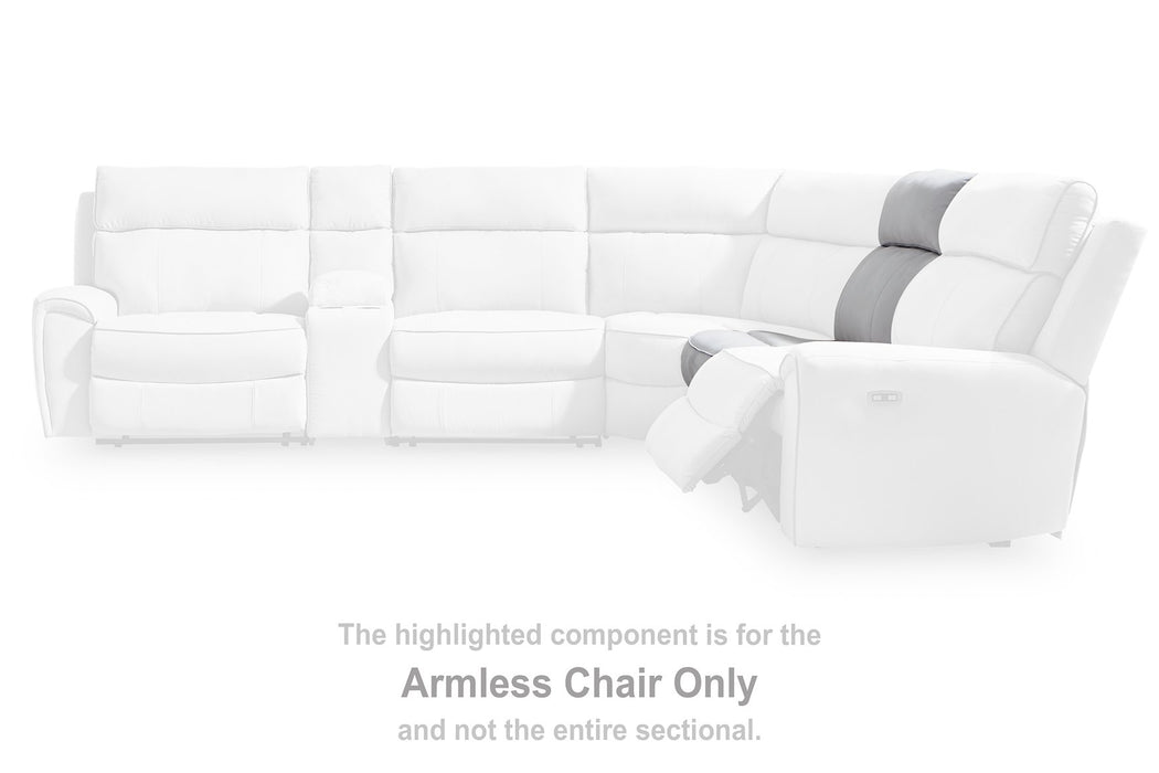 Social Pointe Reclining Sectional with Storage Consoles - homePLUS (Binghamton, NY)