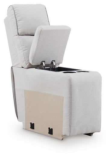 Social Pointe Reclining Sectional with Storage Consoles - homePLUS (Binghamton, NY)