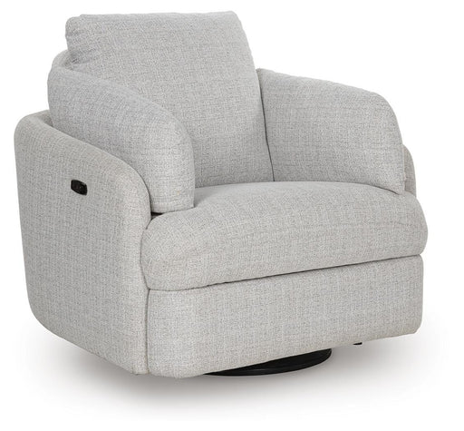 Alainmont Next-Gen Nuvella Swivel Power Recliner - homePLUS (Binghamton, NY)