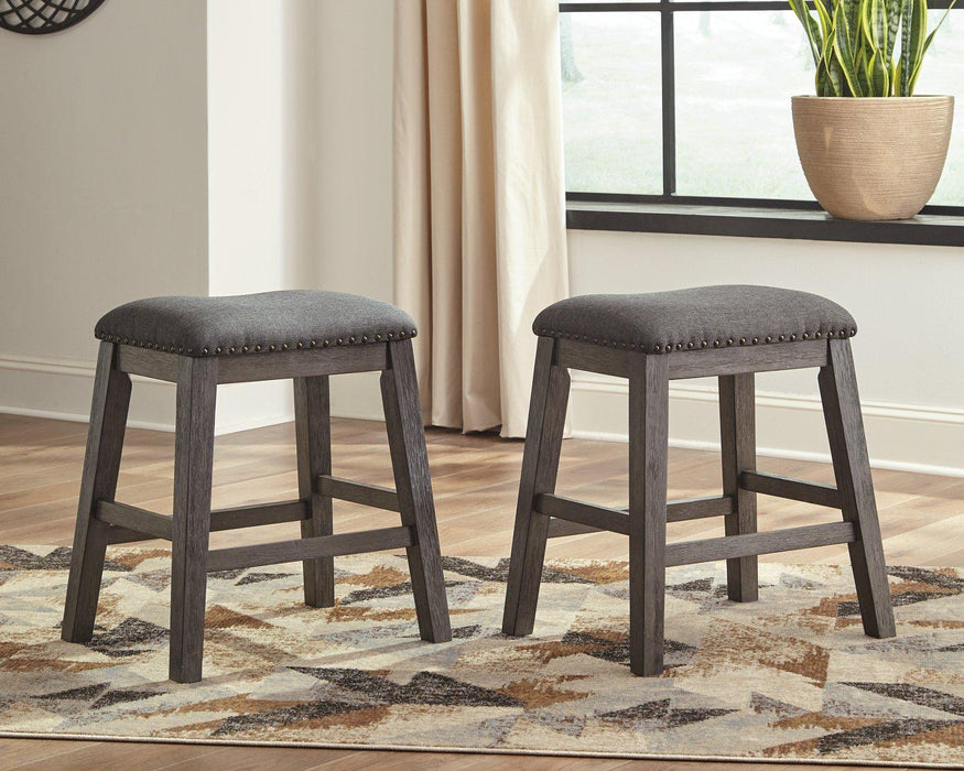 Caitbrook Counter Height Upholstered Bar Stool - homePLUS (Binghamton, NY)