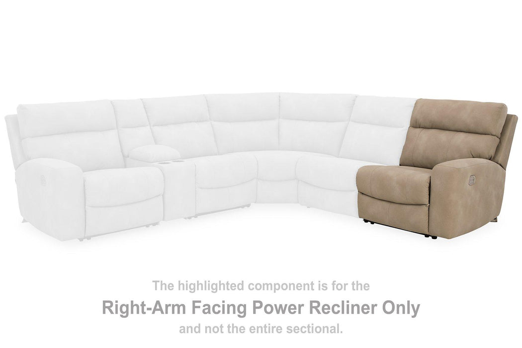 Next-Gen DuraPella Power Reclining Sectional Loveseat with Console - homePLUS (Binghamton, NY)