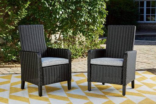 Beachcroft Outdoor Arm Chair with Cushion (Set of 2) - homePLUS (Binghamton, NY)