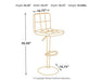 Bellatier Adjustable Height Bar Stool - homePLUS (Binghamton, NY)