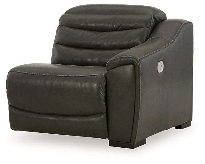 Center Line Power Reclining Sectional Loveseat - homePLUS (Binghamton, NY)