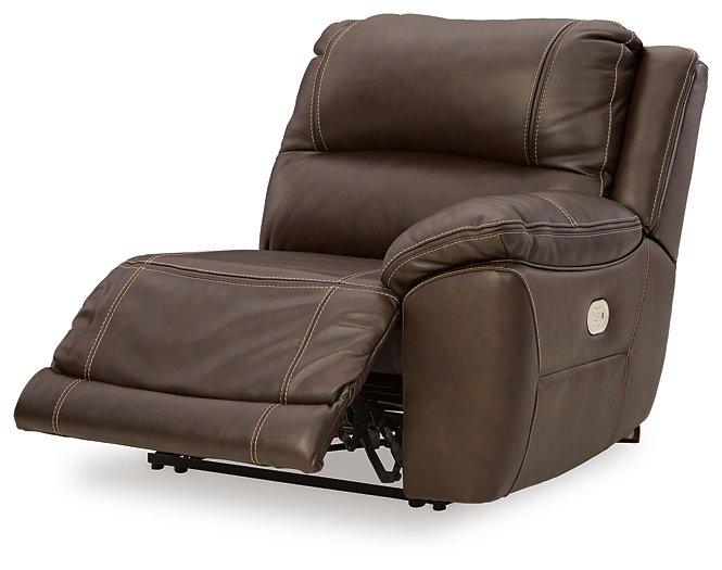 Dunleith Power Reclining Loveseat with Console - homePLUS (Binghamton, NY)