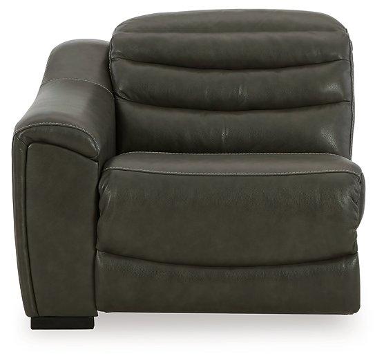 Center Line Power Reclining Sectional Loveseat - homePLUS (Binghamton, NY)