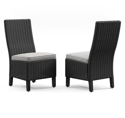 Beachcroft Outdoor Side Chair with Cushion (Set of 2) - homePLUS (Binghamton, NY)