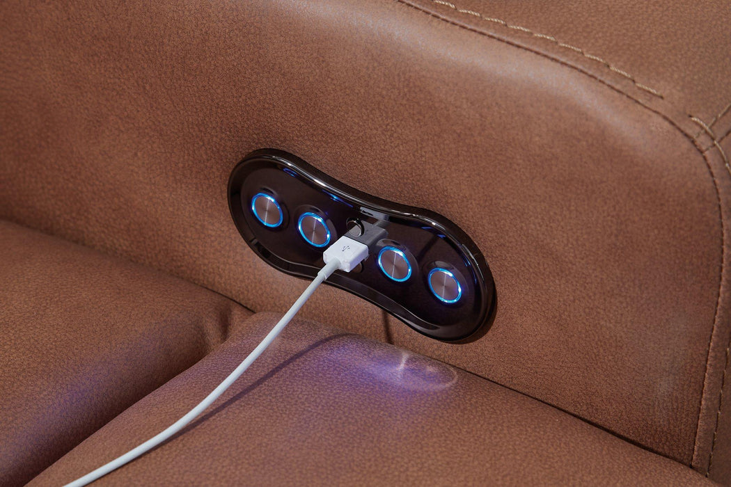 Clean-Slate Power Reclining Loveseat with Console - homePLUS (Binghamton, NY)