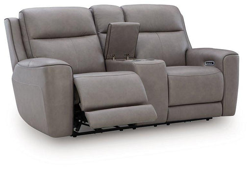 5Z-Comfort Power Reclining Loveseat with Console - homePLUS (Binghamton, NY)
