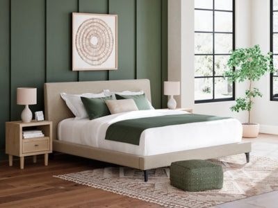 Cielden Upholstered Bed with Roll Slats - homePLUS (Binghamton, NY)