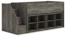 Frandern Loft Bed with Bookcase Storage - homePLUS (Binghamton, NY)