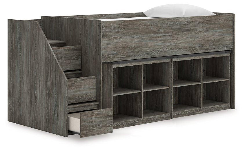 Frandern Loft Bed with Bookcase Storage - homePLUS (Binghamton, NY)