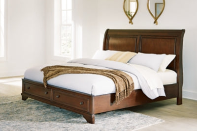 Trellington Sleigh Storage Bed - homePLUS (Binghamton, NY)