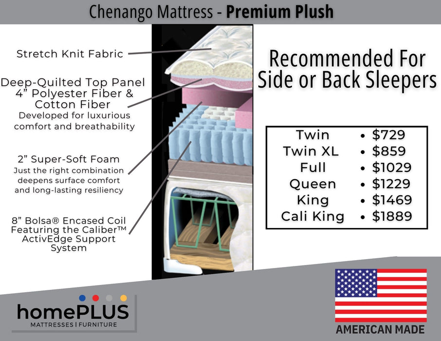 Single Sided Chenango Mattress by homePLUS - homePLUS (Binghamton, NY)