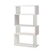 Emelle 4-tier Bookcase White and Clear - homePLUS (Binghamton, NY)