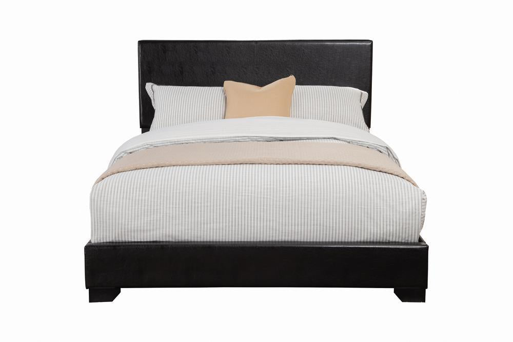 Conner Full Upholstered Panel Bed Black