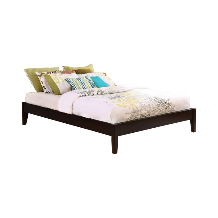 Hounslow California King, E.King, & Queen Universal Platform Bed Cappuccino - homePLUS (Binghamton, NY)