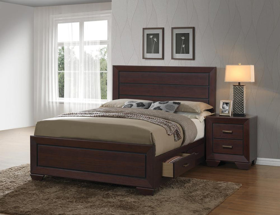 Kauffman California King, Eastren King, & Queen Panel Bed Dark Cocoa - homePLUS (Binghamton, NY)