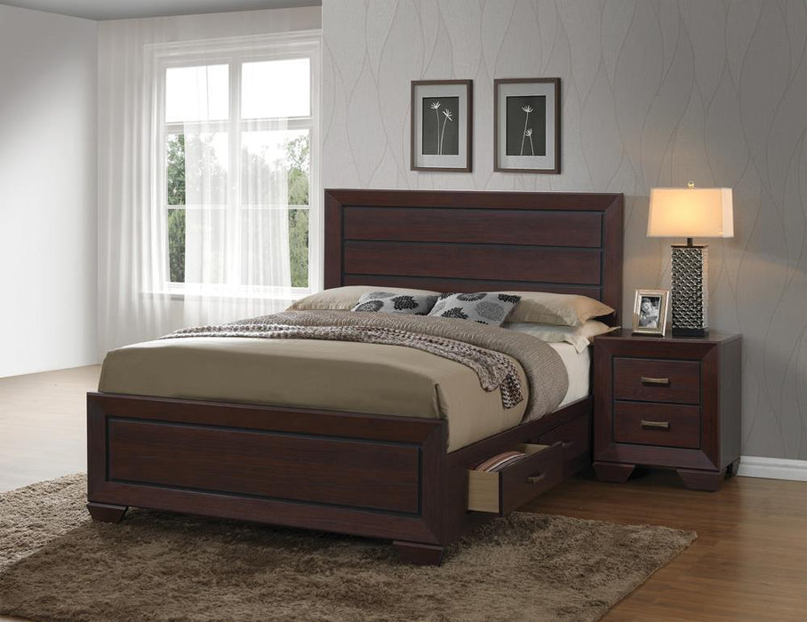 Kauffman California King, Eastren King, & Queen Panel Bed Dark Cocoa - homePLUS (Binghamton, NY)