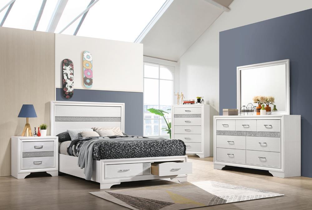 Miranda Full Storage Bed White