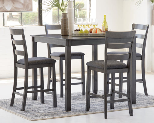 Bridson Counter Height Dining Table and Bar Stools (Set of 5) - homePLUS (Binghamton, NY)