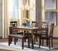 Bennox Dining Table and Chairs with Bench (Set of 6) - homePLUS (Binghamton, NY)