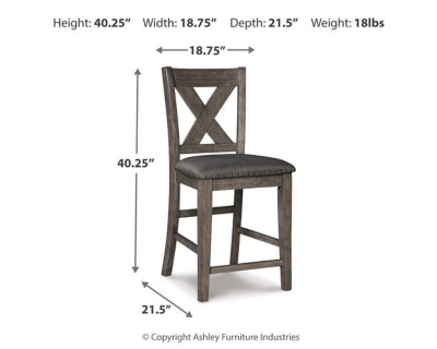 Caitbrook Counter Height Upholstered Bar Stool - homePLUS (Binghamton, NY)