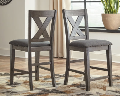 Caitbrook Counter Height Upholstered Bar Stool - homePLUS (Binghamton, NY)