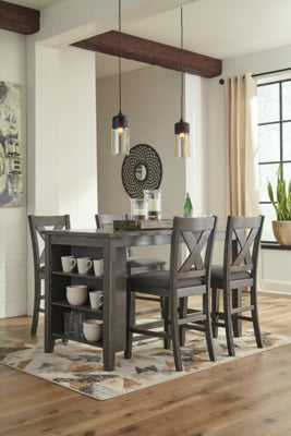 Caitbrook Counter Height Upholstered Bar Stool - homePLUS (Binghamton, NY)