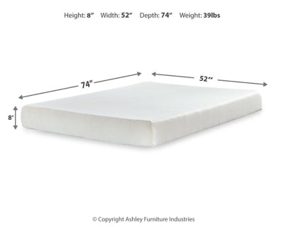 Chime 8 Inch Memory Foam Mattress in a Box - homePLUS (Binghamton, NY)